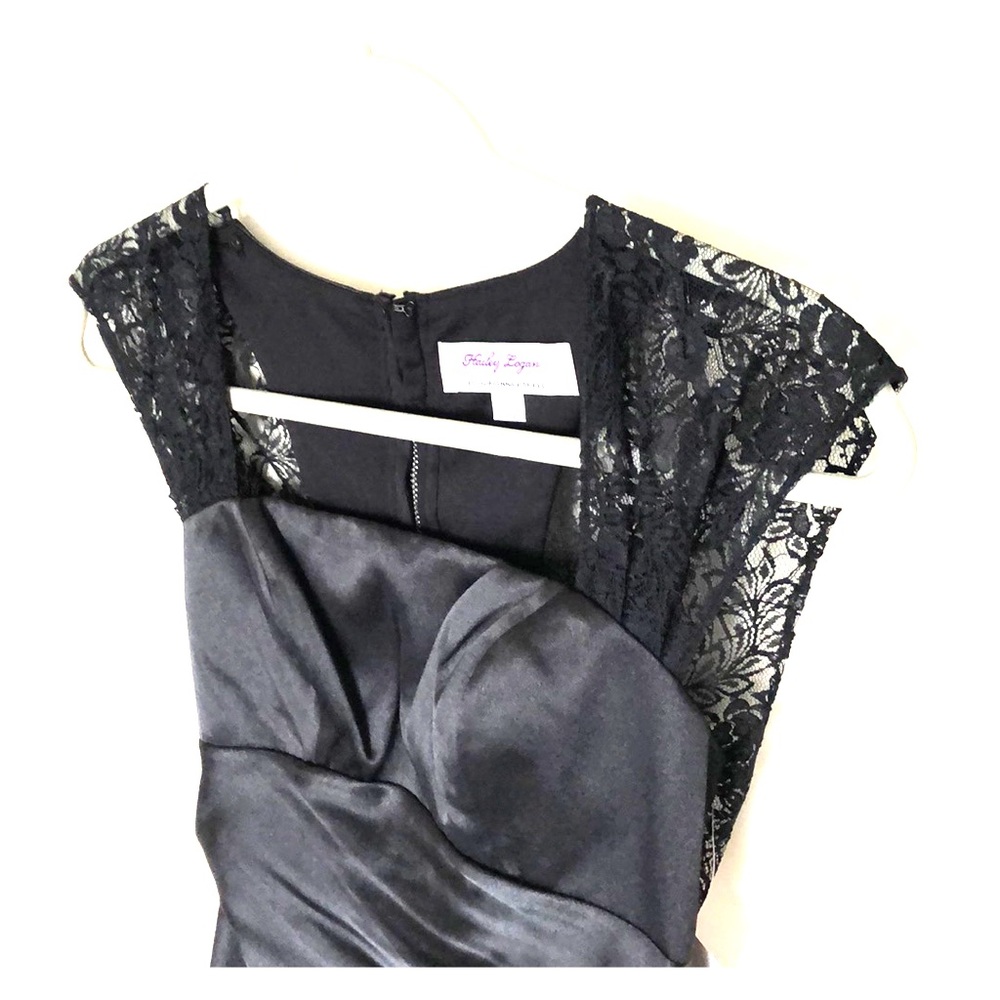 Satin & Lace Cocktail Dress
